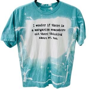 eI-LO Margarita Thinking About Me Somewhere Bleached Green T-shirt Size MD